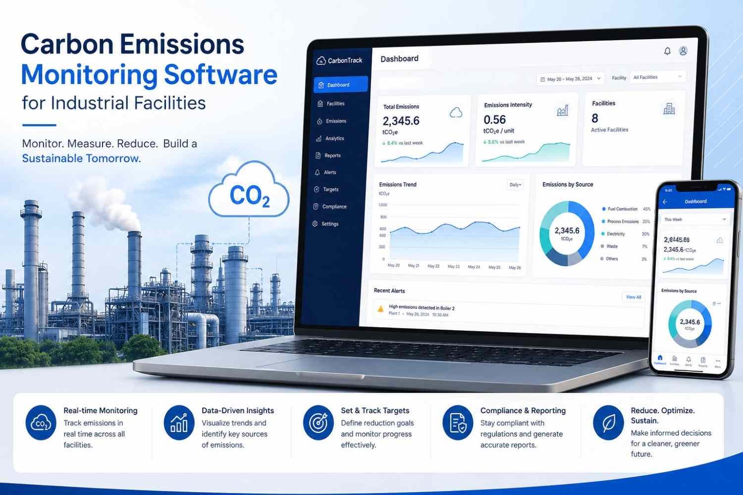 Carbon Emissions Monitoring Software for Industrial Facilities in 2026 | ESG Compliance & Sustainability Solutions